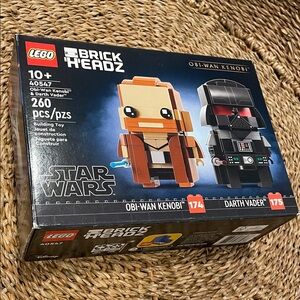 LEGO 40547 Brick Headz Star Wars Obi-Wan Kenobi & Darth Vader Building Set New